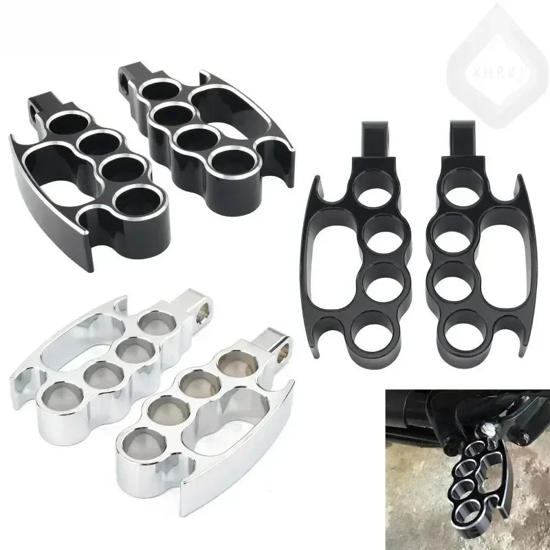 Motorcycle Front Footpegs & Rear Pedals Set For Harley Davidson Touring Softail Dyna 2025